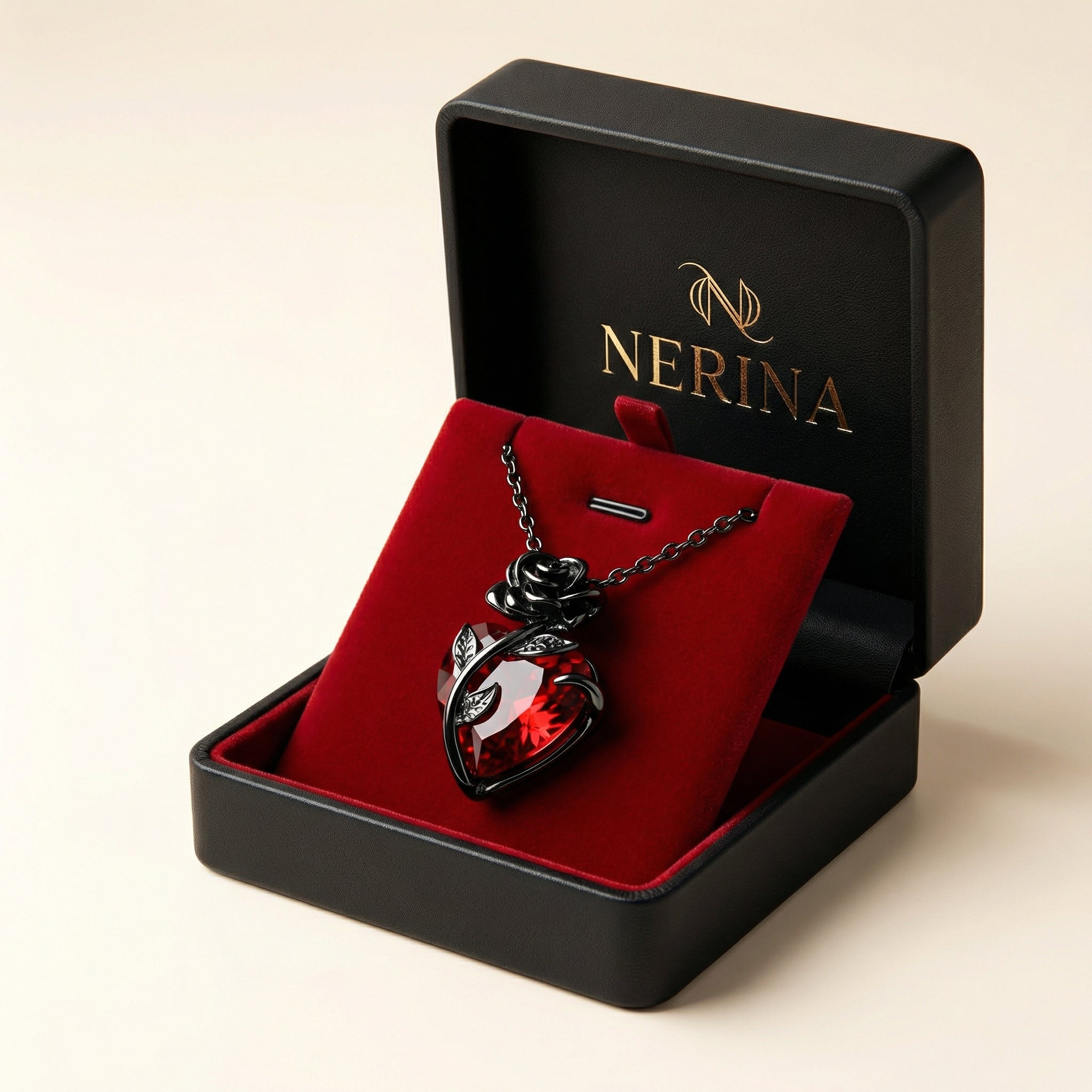 Naszyjnik Czarna Róża