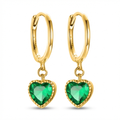 Kolczyki Cuore di Smeraldo